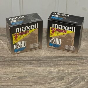 Maxell High Density Computer Floppy Disks 10 Pack MF 2HD Sealed NOS READ DESCRIP